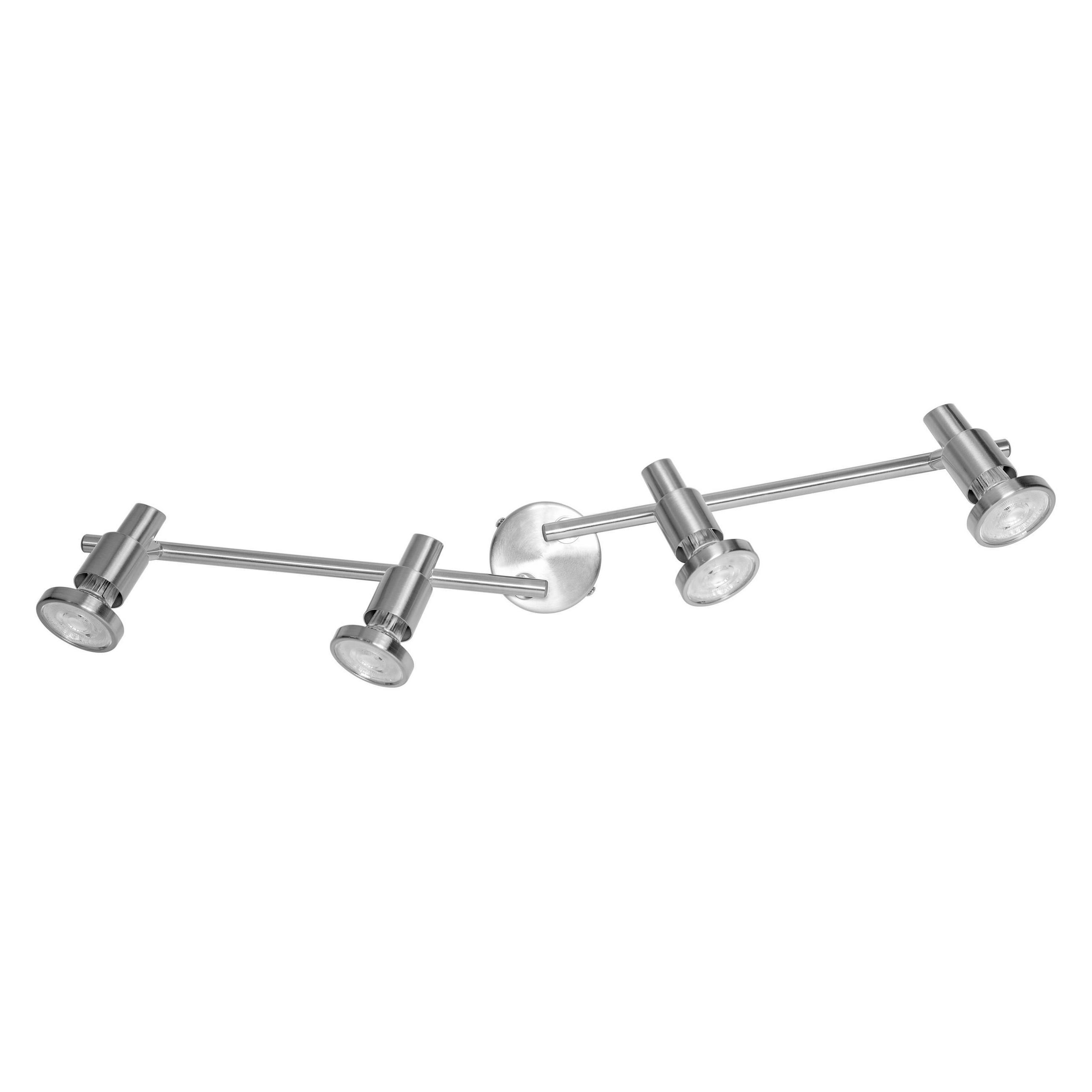DECKENSTRAHLER 48,6/9/17 cm   - Silberfarben, Basics, Metall (48,6/9/17cm) - Ledvance