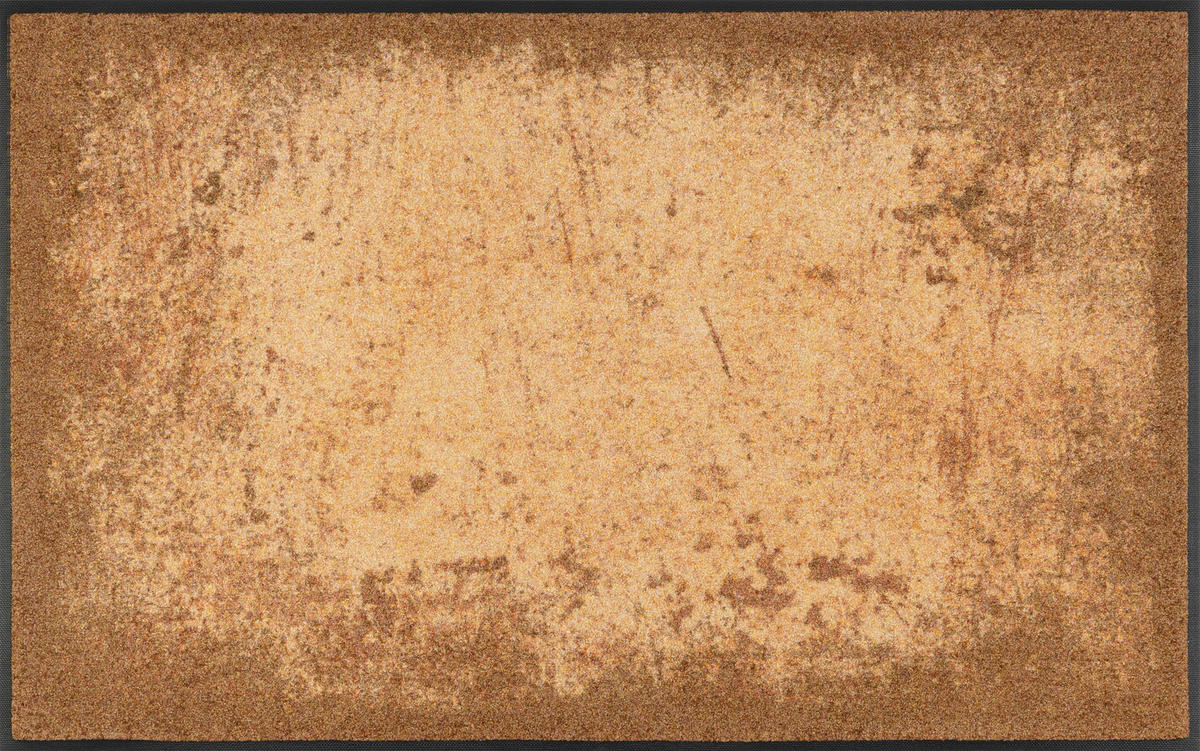 COVOR DE BUCĂTĂRIE 75/120 cm  - galben închis/maro deschis, Konventionell, plastic/textil (75/120cm) - wash+dry