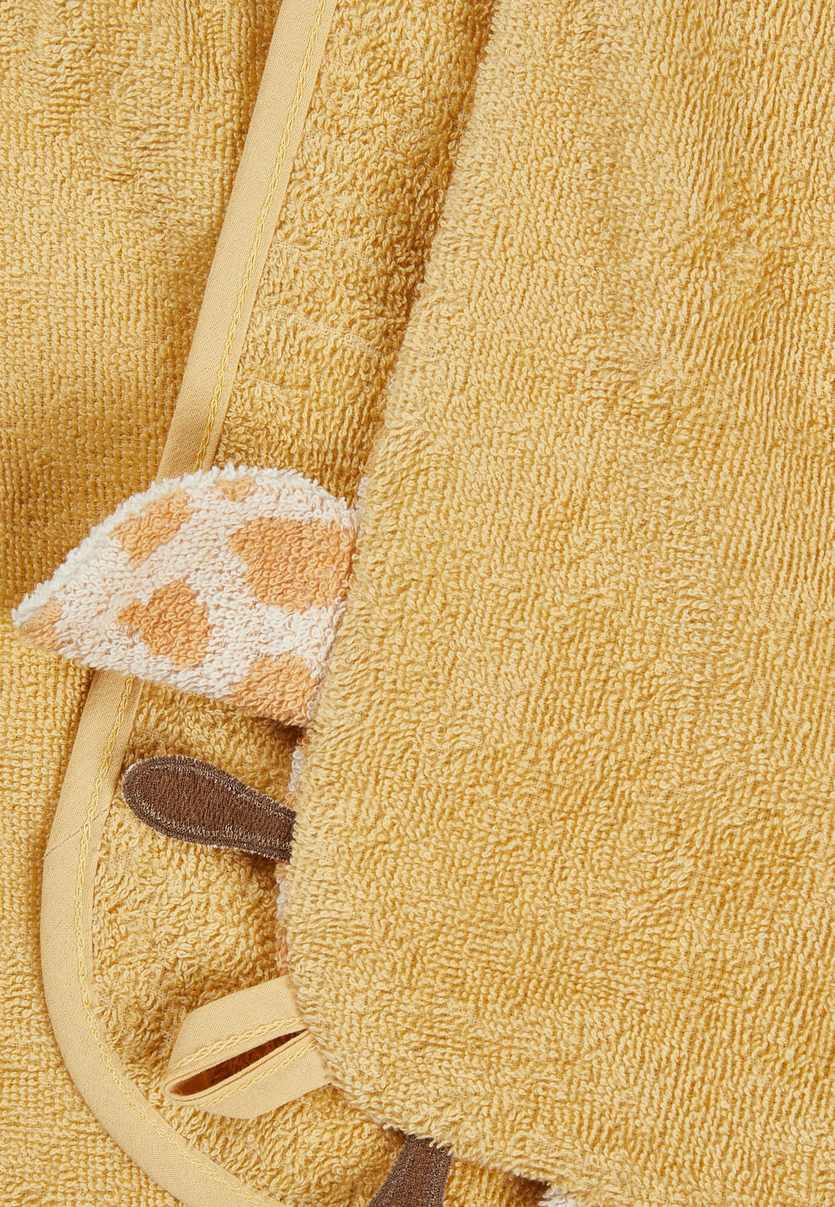 KAPUZENBADETUCH GIRAFFE KAYA  - Sandfarben, Basics, Textil (100/100/0,5cm) - Sterntaler