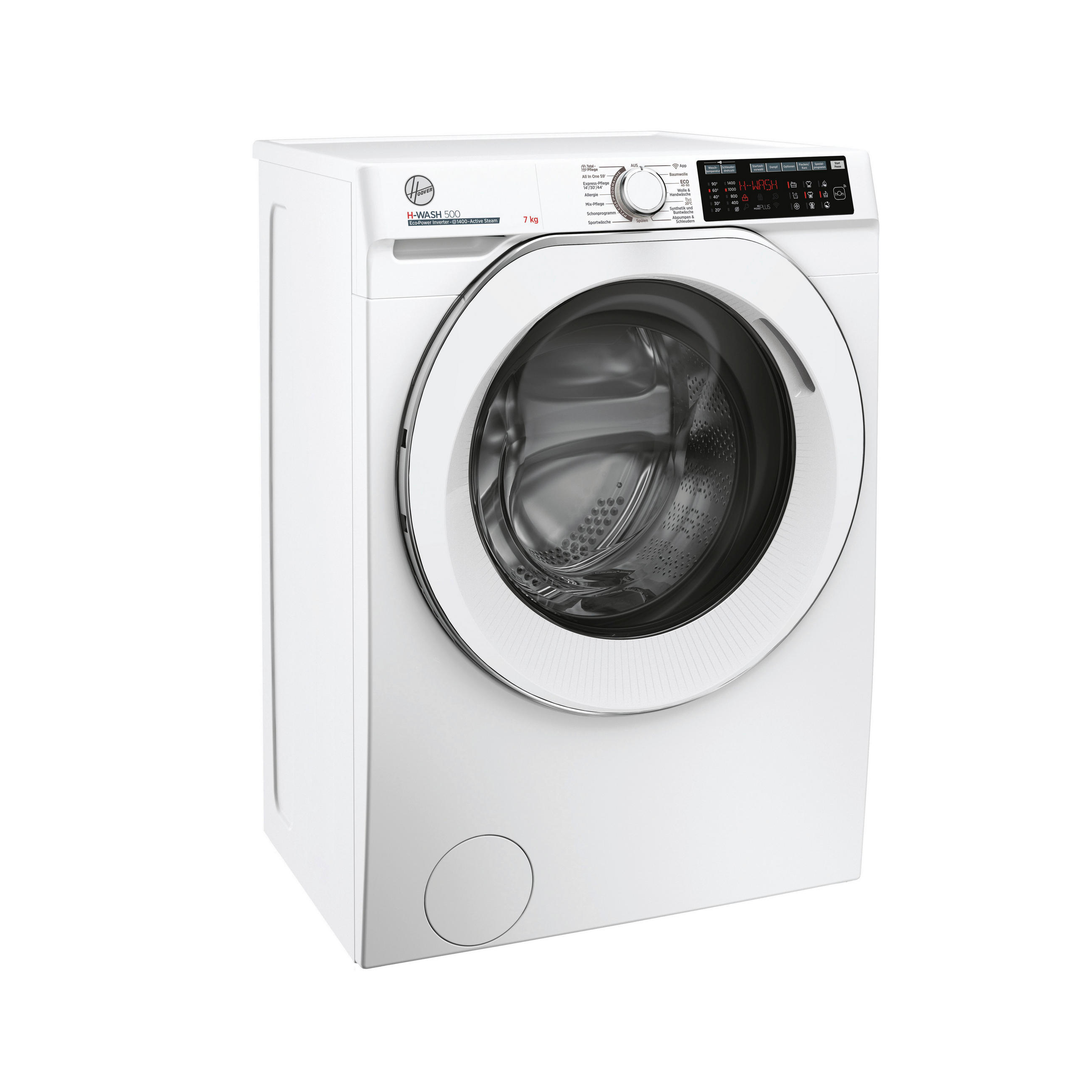 WASCHMASCHINE HWQ4 47AMC/1-84  - Weiß, Basics, Glas/Kunststoff (60/85/45cm) - Hoover