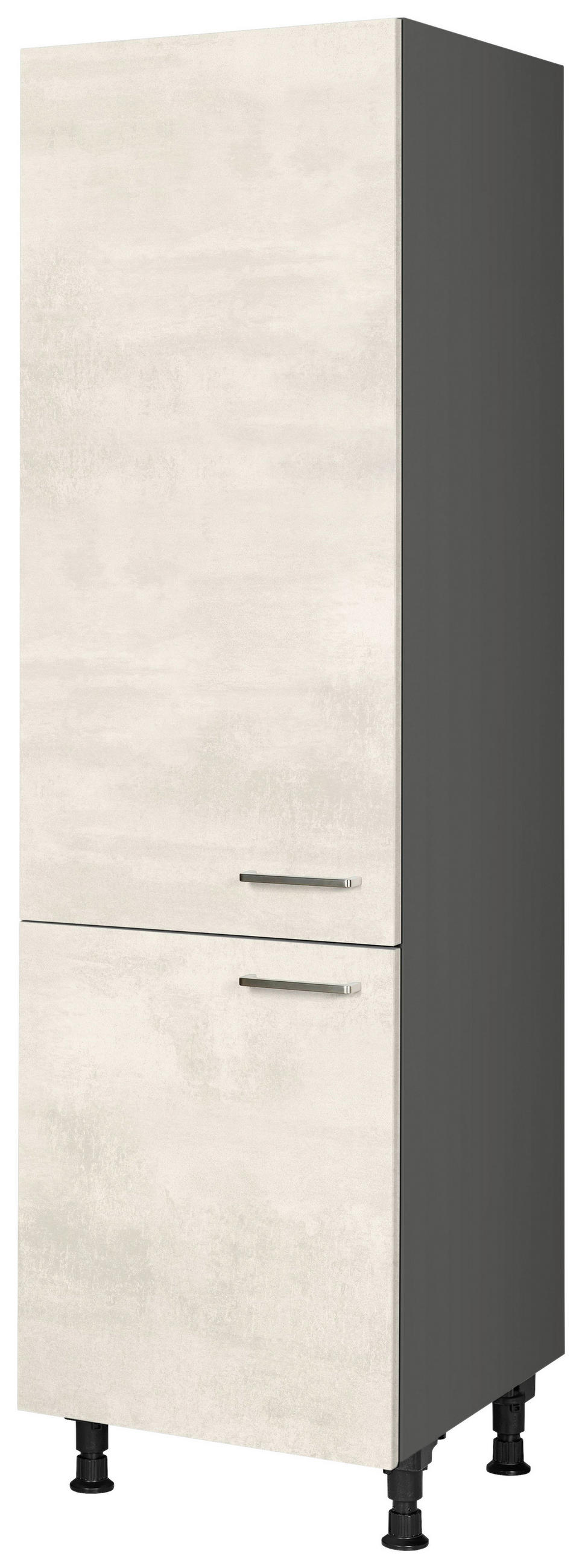 GERÄTEUMBAUSCHRANK 60/216,6/58 cm  Weiss  - Schieferfarben/Weiss, Modern, Holzwerkstoff/Metall (60/216,6/58cm) - Nobilia