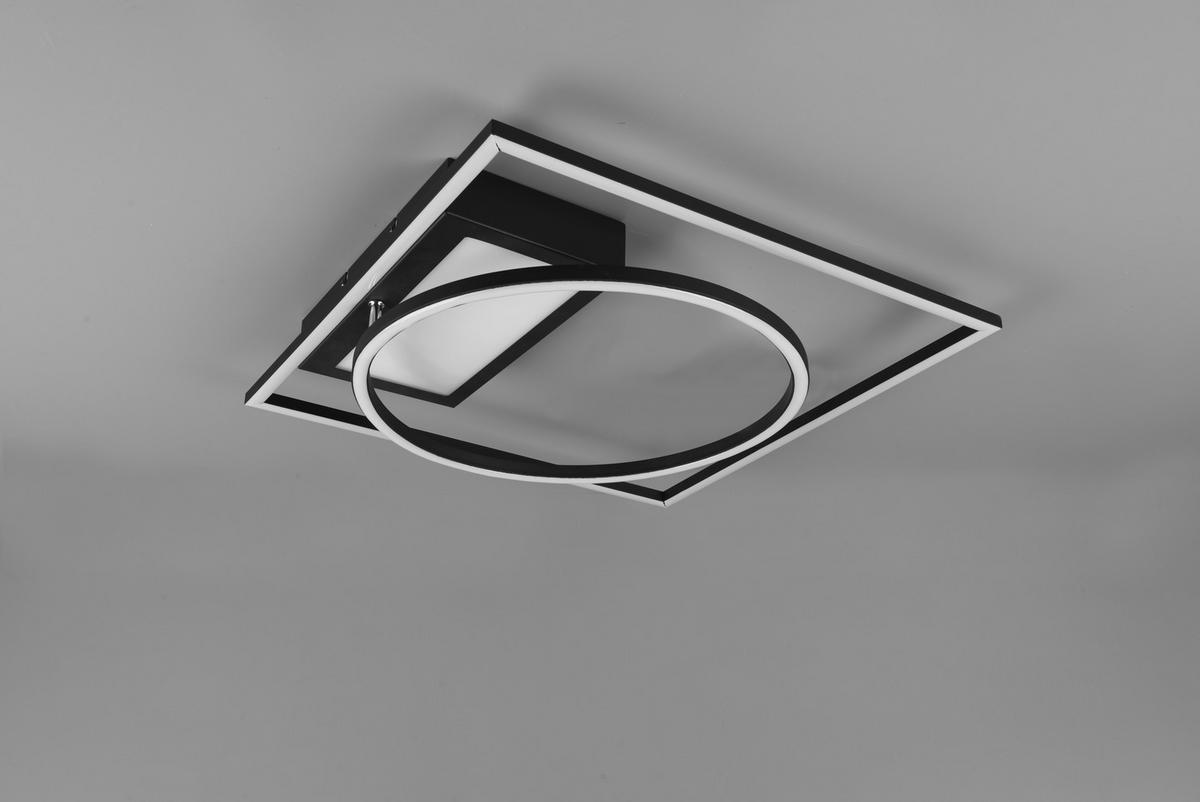 LED PLAFONJERA - crna, Dizajnerski, metal (64,5/9,0/86,5cm)