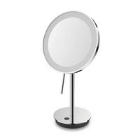 LEUCHTSPIEGEL  - Edelstahlfarben, Basics, Glas/Metall (20/37,8cm) - Zack