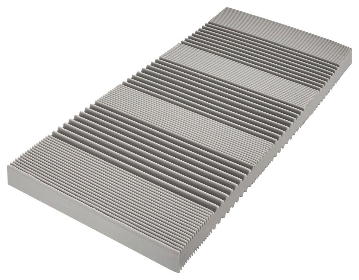 KOMFORTSCHAUMMATRATZE 120/200 cm, Höhe ca.: 14 cm, H2 = mittel, 7-Zonen - Weiß, Basics, Textil (120/200cm) - Xora