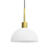 HÄNGELEUCHTE Vienda 20/10,5 cm   - Messingfarben/Opal, KONVENTIONELL, Glas/Metall (20/10,5cm) - Belid