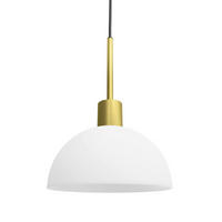 HÄNGELEUCHTE 20/10,5 cm  - Messingfarben/Opal, KONVENTIONELL, Glas/Metall (20/10,5cm) - Belid