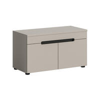 GARDEROBENBANK - Kaschmir/Schwarz, Design, Kunststoff (80/45/37cm) - MID.YOU