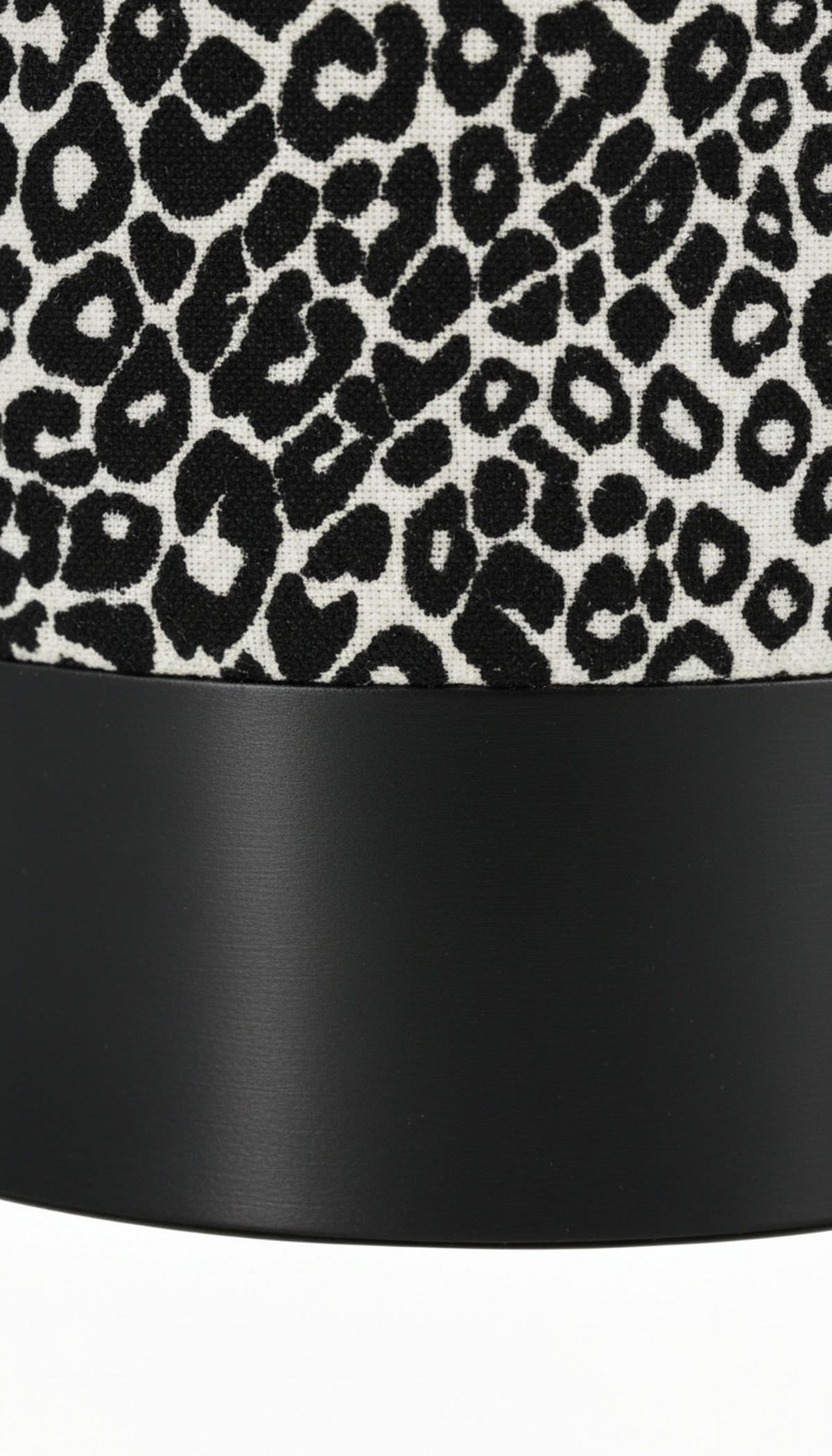 HOCKER in Textil Schwarz, Weiß  - Schwarz/Weiß, KONVENTIONELL, Textil/Metall (35/42/35cm) - Xora