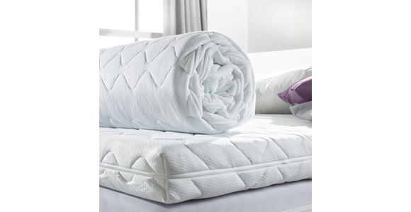 ROLLMATRATZE 90/200 cm - Weiß, Basics, Textil (90/200cm) - Sleeptex