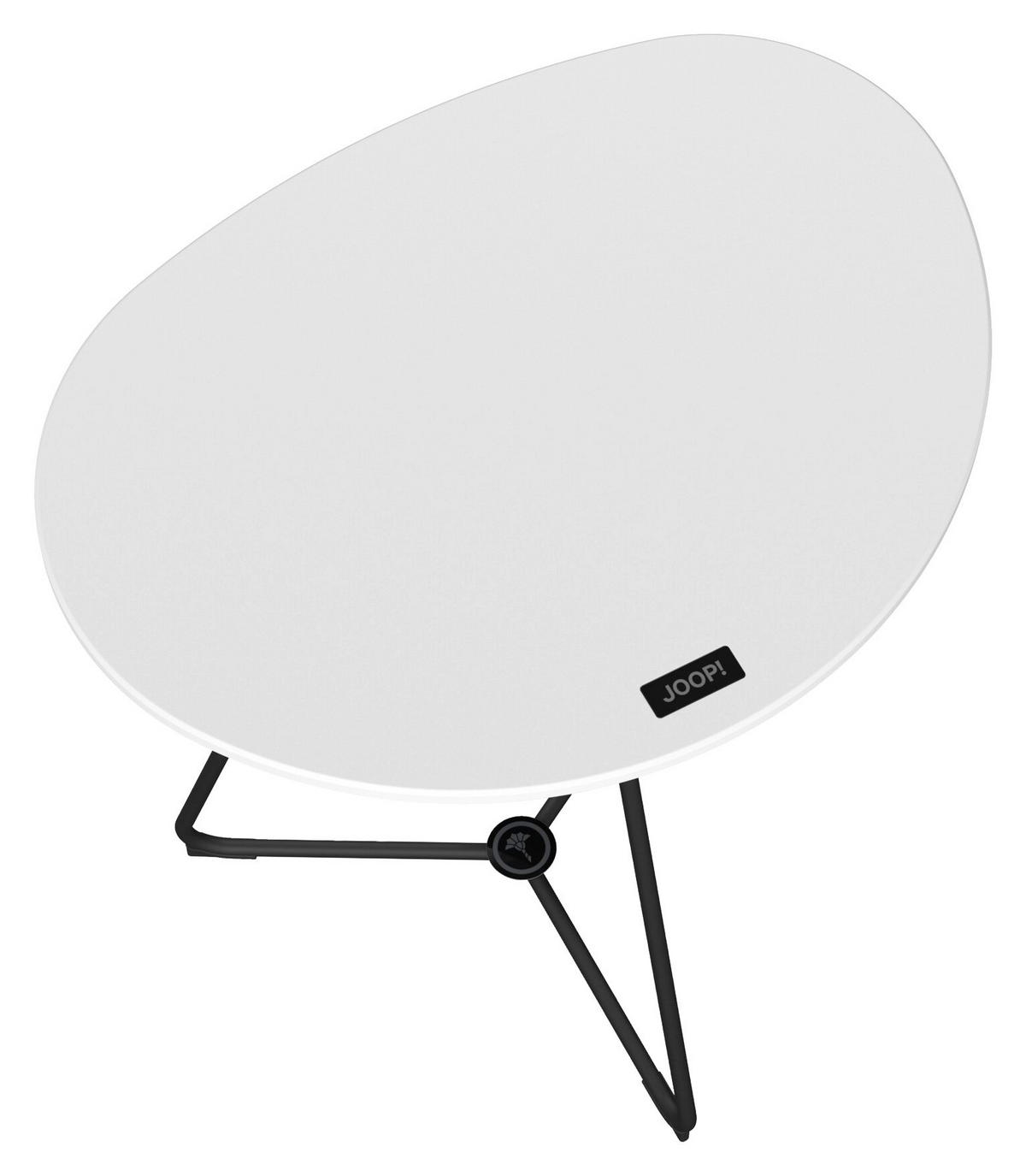 PRÍRUČNÝ STOLÍK, čierna, biela - čierna/biela, Design, kov/kompozitné drevo (47,5/35,7/51cm) - Joop!