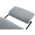 CHEFSESSEL Mikrofaser Hellgrau  - Hellgrau/Schwarz, MODERN, Kunststoff/Textil (63,5/114-122/70cm) - Venda