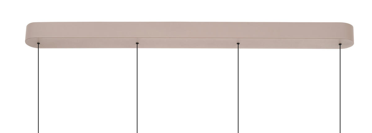LED-HÄNGELEUCHTE Valensole 105/150/17,5 cm  - Sandfarben, Design, Metall (105/150/17,5cm)