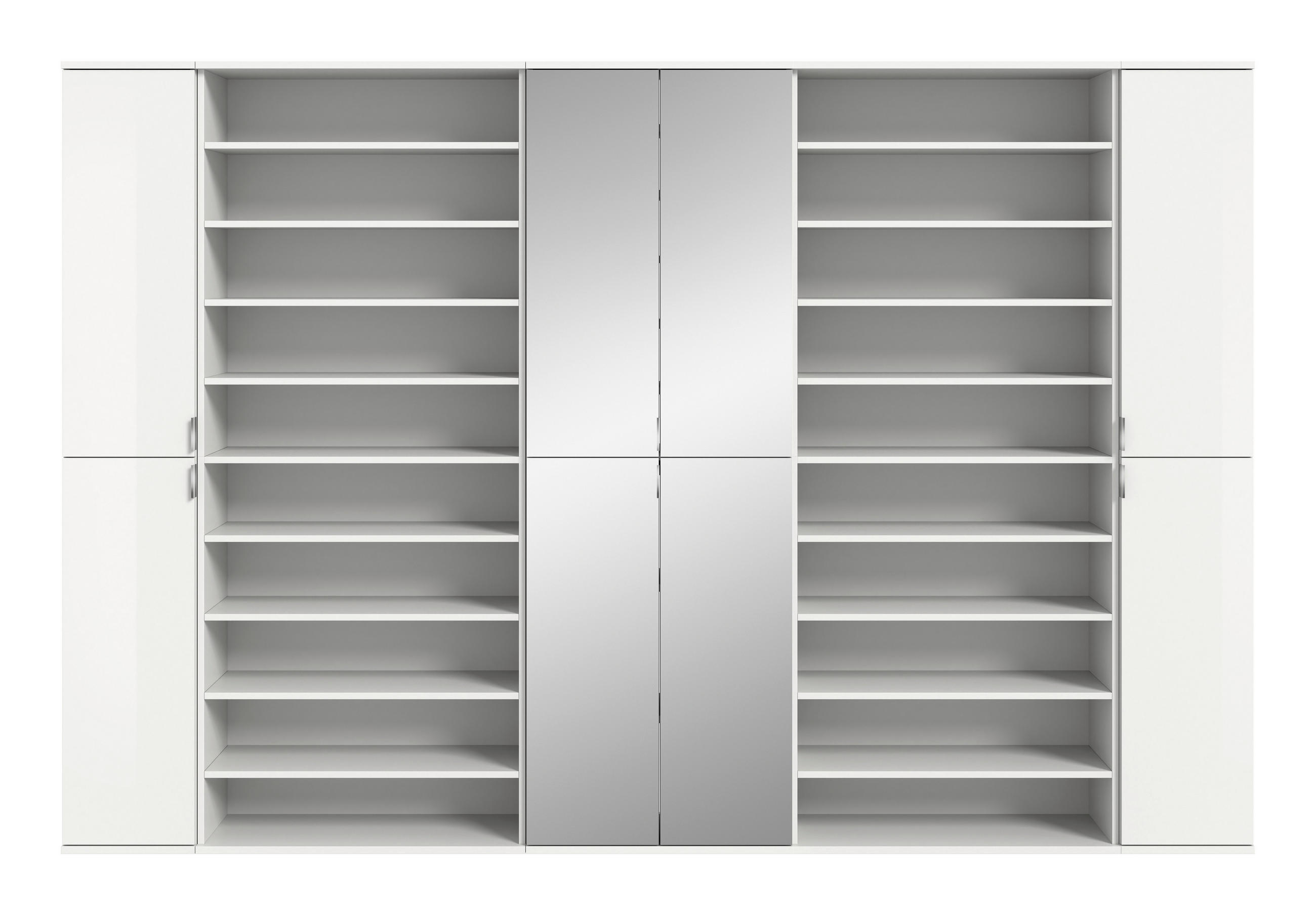 HALLM&Ouml;BEL 5 delar i 281/193/34 cm vit, vit h&ouml;gglans 193/281/34 cm