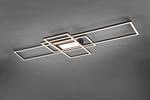 LED-DECKENLEUCHTE Irvine 105/42/6,5 cm   - Anthrazit/Weiß, Trend, Kunststoff/Metall (105/42/6,5cm) - Novel