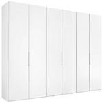 DREHTÜRENSCHRANK inkl. Zubehör 298/240/63 cm,  in Weiß, 6-türig  - Alufarben/Weiß, Design, Holzwerkstoff/Metall (298/240/63cm) - Dieter Knoll