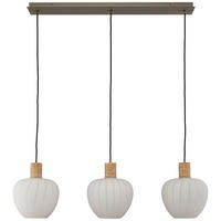 HÄNGELEUCHTE 120/25/150 cm  - Beige/Weiß, Basics, Glas/Metall (120/25/150cm)