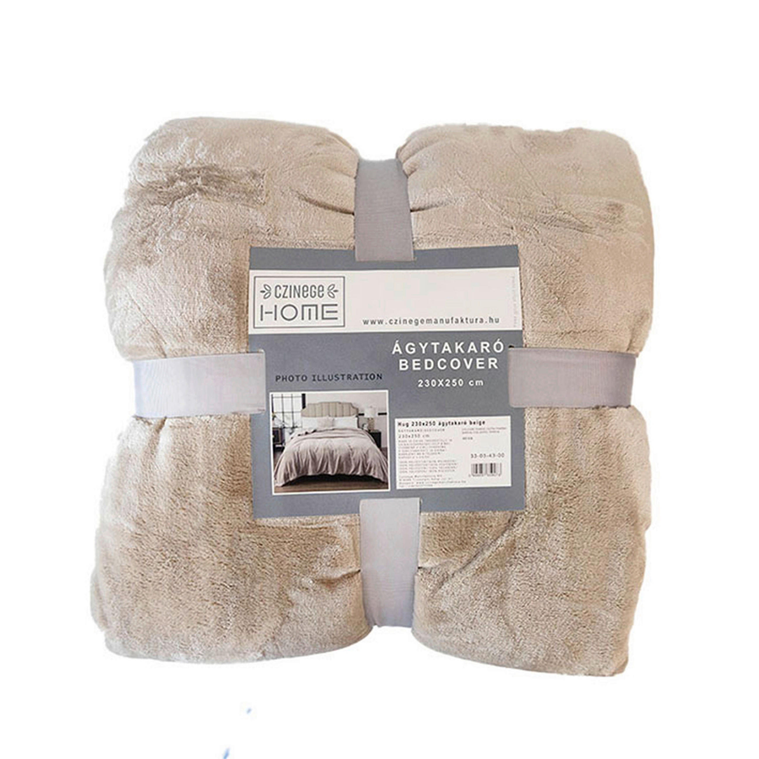ÁGYTAKARÓ  - bézs, Basics, textil (230/4/250cm)