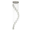 LED SVJETILJKA VISEĆA     52/200/52 cm    - prozirno/boje kroma, Design, staklo/metal (52/200/52cm)