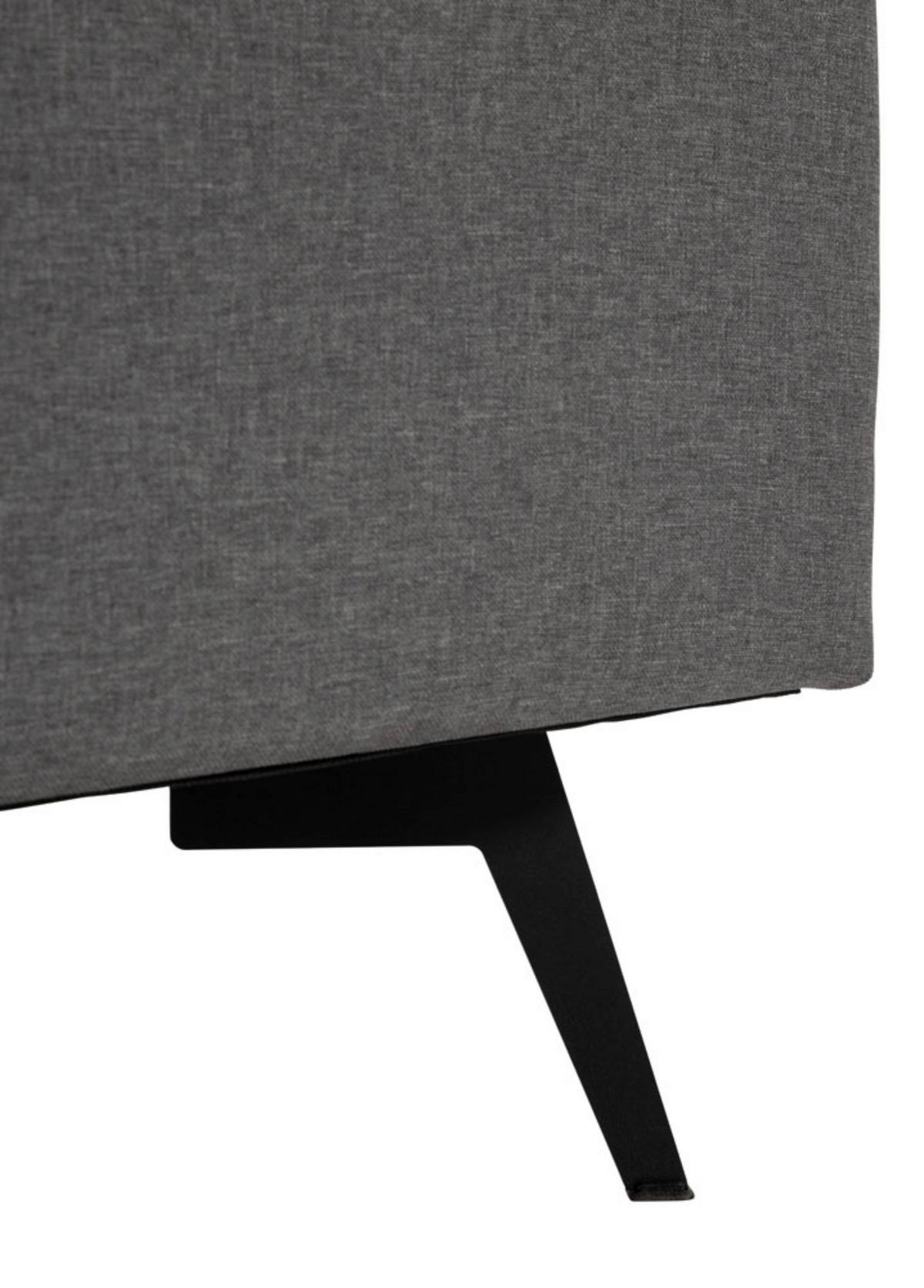 POLSTERBETT Grau 200/200 cm  - Grau, MODERN, Holz/Textil (200/200cm) - MID.YOU