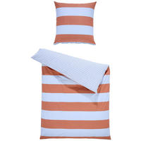 WENDEBETTWÄSCHE Renforcé 155/220 cm  - Koralle/Hellblau, Design, Textil (155/220cm) - Tom Tailor