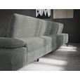 WOHNLANDSCHAFT in Webstoff Hellgrau  - Hellgrau/Schwarz, Design, Textil/Metall (208/354/157cm) - Dieter Knoll