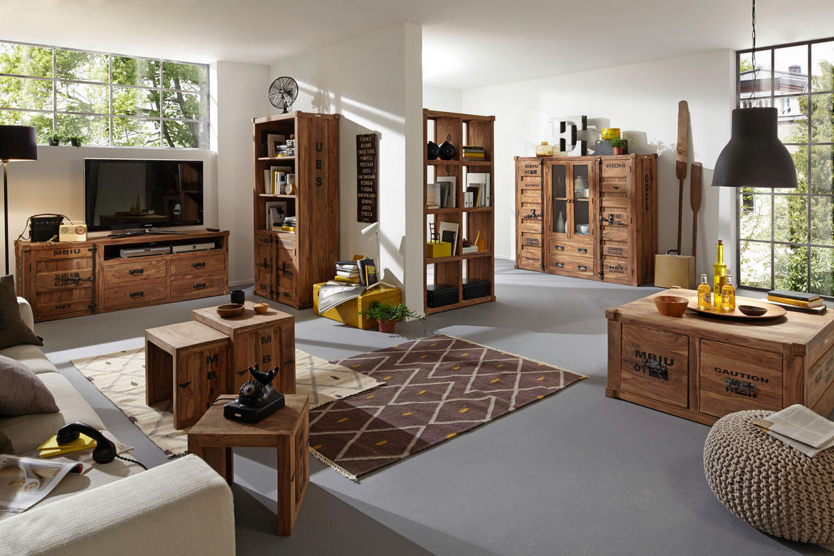 COUCHTISCH in Holz 91/91/50 cm  - Sheeshamfarben, KONVENTIONELL, Holz/Metall (91/91/50cm) - Livetastic