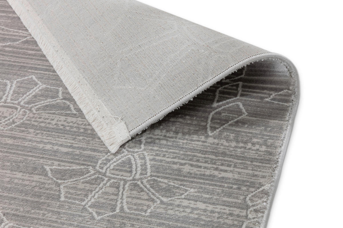 WEBTEPPICH 140/200 cm New Cornflower Silberfarben rechteckig  - Silberfarben, Basics, Textil (140/200cm) - Joop!
