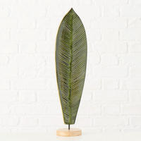 DEKOBLUME  - Dunkelgrün, Basics, Holz/Metall (17/12,5/63cm) - Boltze Home