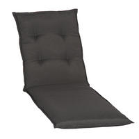 LIEGENAUFLAGE Dunkelgrau Uni  - Dunkelgrau, Basics, Textil (191/58/8cm) - Gardenson