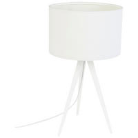 TISCHLEUCHTE - Weiß, Basics, Textil/Metall (28/51cm) - Zuiver
