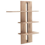 WANDPANEEL Anthrazit, Eichefarben  90/126/25 cm  - Eichefarben/Anthrazit, KONVENTIONELL, Holzwerkstoff (90/126/25cm) - Cantus