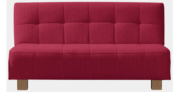 SCHLAFSOFA Juice in Rot  - Rot/Naturfarben, Design, Holz/Textil (165/92/102cm) - Novel