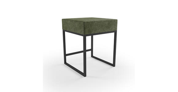 NACHTSCHRANK 45/55/45 cm - Schwarz/Grün, Design, Textil/Metall (45/55/45cm) - Esposa