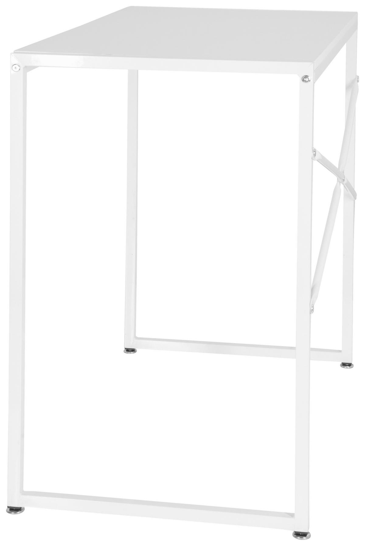 PSACÍ STŮL, bílá, 78/46/76 cm - bílá, Moderní, kov/kompozitní dřevo (78/46/76cm) - MID.YOU