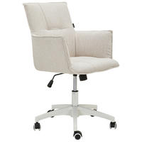 DREHSTUHL  in Mikrofaser Weiß, Beige  - Dunkelgrau/Beige, MODERN, Kunststoff/Textil (60/79-89/63cm) - Livetastic