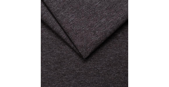 ECKSOFA in Flachgewebe Dunkelbraun  - Dunkelbraun, Design, Textil/Metall (188/260cm) - Hom`in