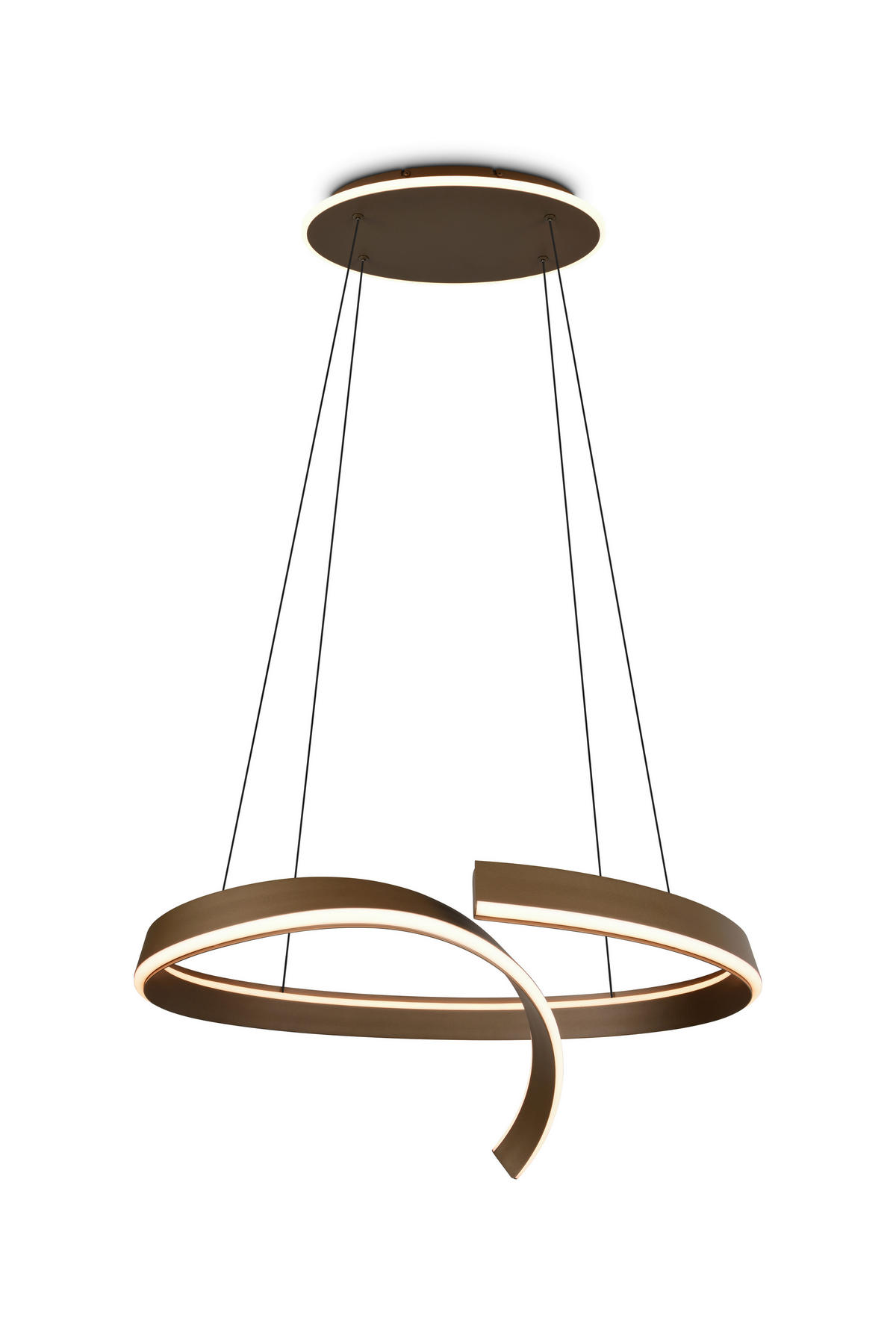 LED-HÄNGELEUCHTE CIRONDA 81/200/55 cm  - Platinfarben, Design, Metall (81/200/55cm) - Cinque