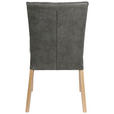 STUHL Webstoff Dunkelgrau  - Dunkelgrau/Buchefarben, KONVENTIONELL, Holz/Textil (47/88/61cm) - Carryhome