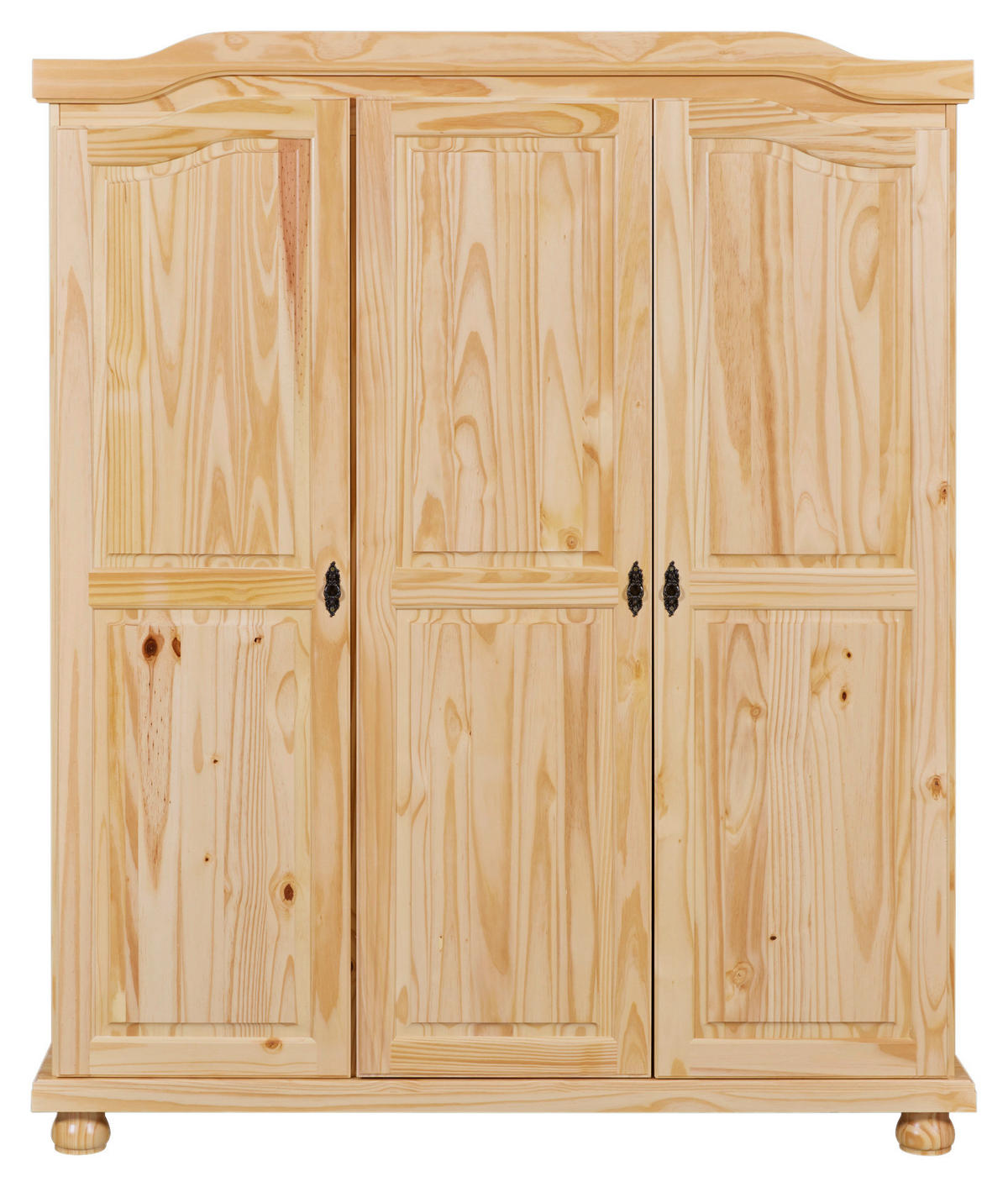 DREHTÜRENSCHRANK  in Naturfarben  - Schwarz/Naturfarben, LIFESTYLE, Holz/Metall (150/180/56cm) - MID.YOU