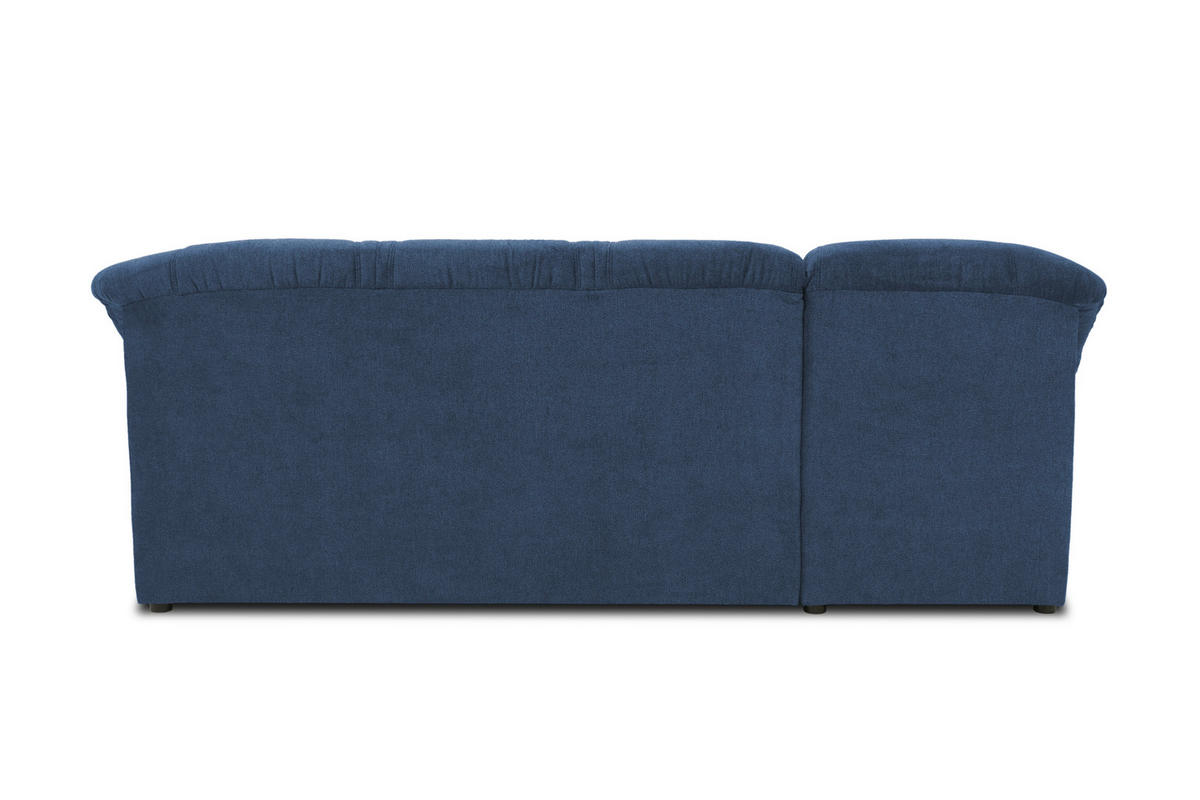 ECKSOFA Dunkelblau Mikrofaser  - Schwarz/Dunkelblau, KONVENTIONELL, Kunststoff/Textil (146/232cm) - MID.YOU
