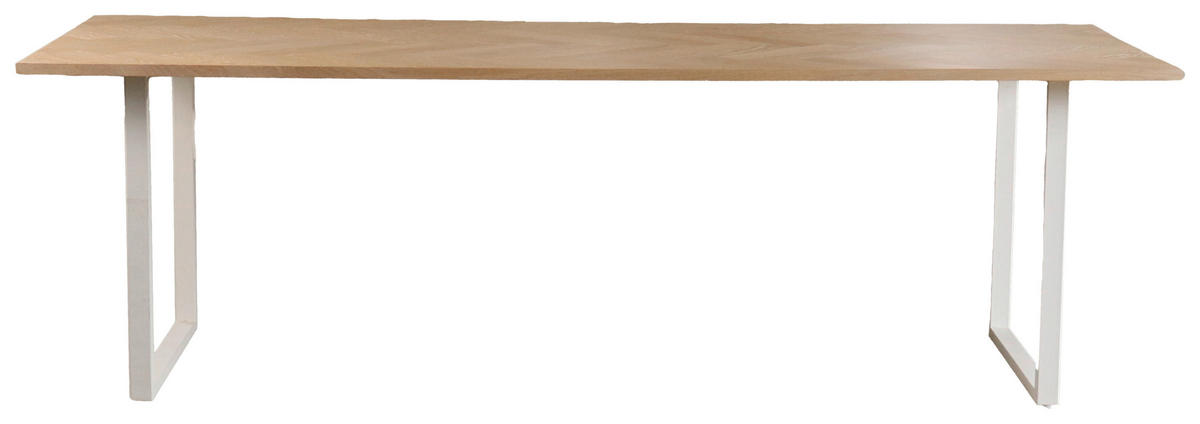 MATBORD i trä 190/95/74 cm   - ek Bianco, Modern, metall/trä (190/95/74cm) - Niels Andersson