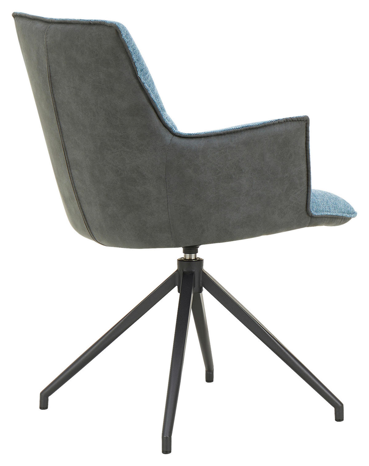 KAROSSZÉK kék, fekete  - fekete/kék, Design, textil/fém (59/89,5/63cm) - Novel