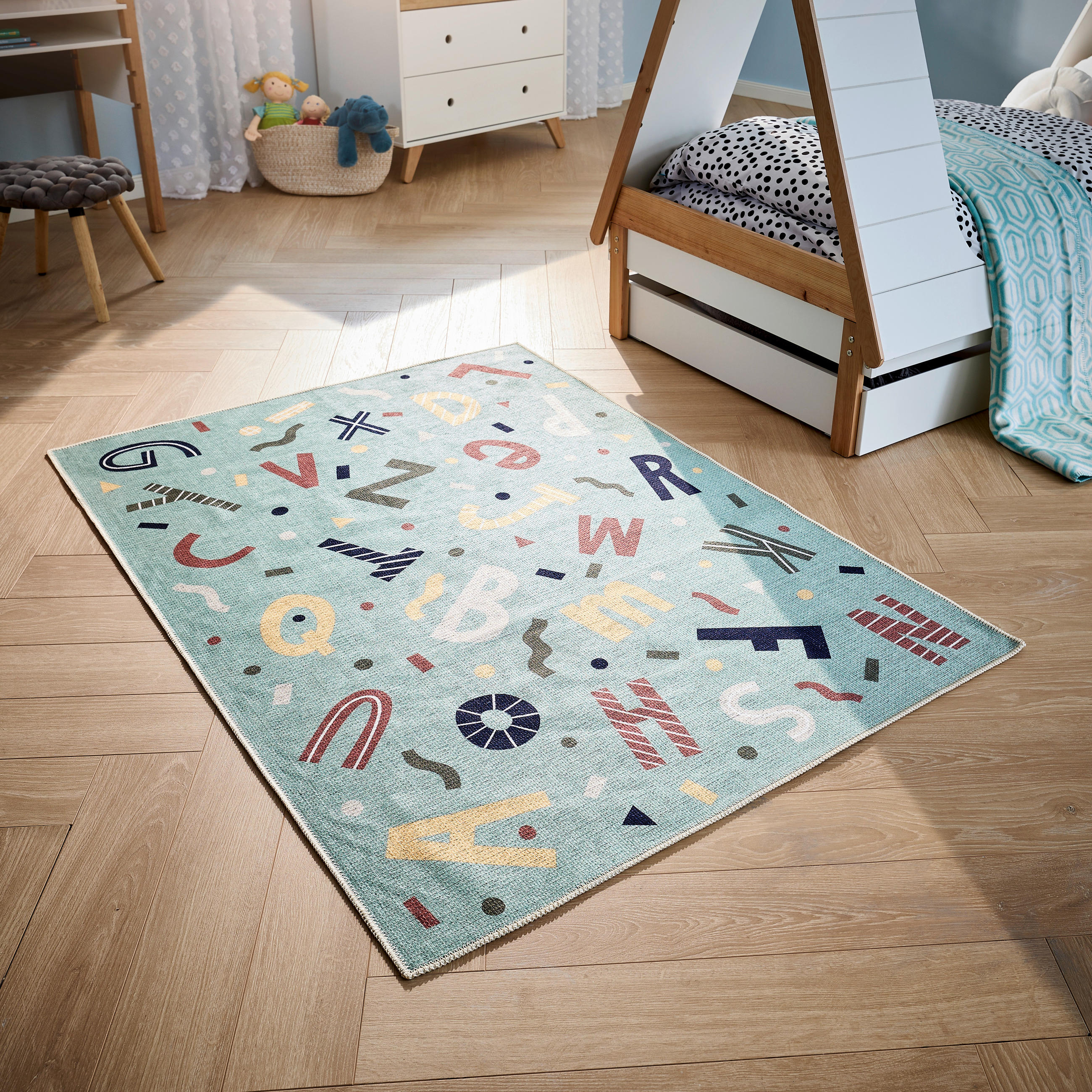 COVOR PENTRU COPII ABC  - multicolor, Trend, textil (120/170cm) - Ben'n'jen