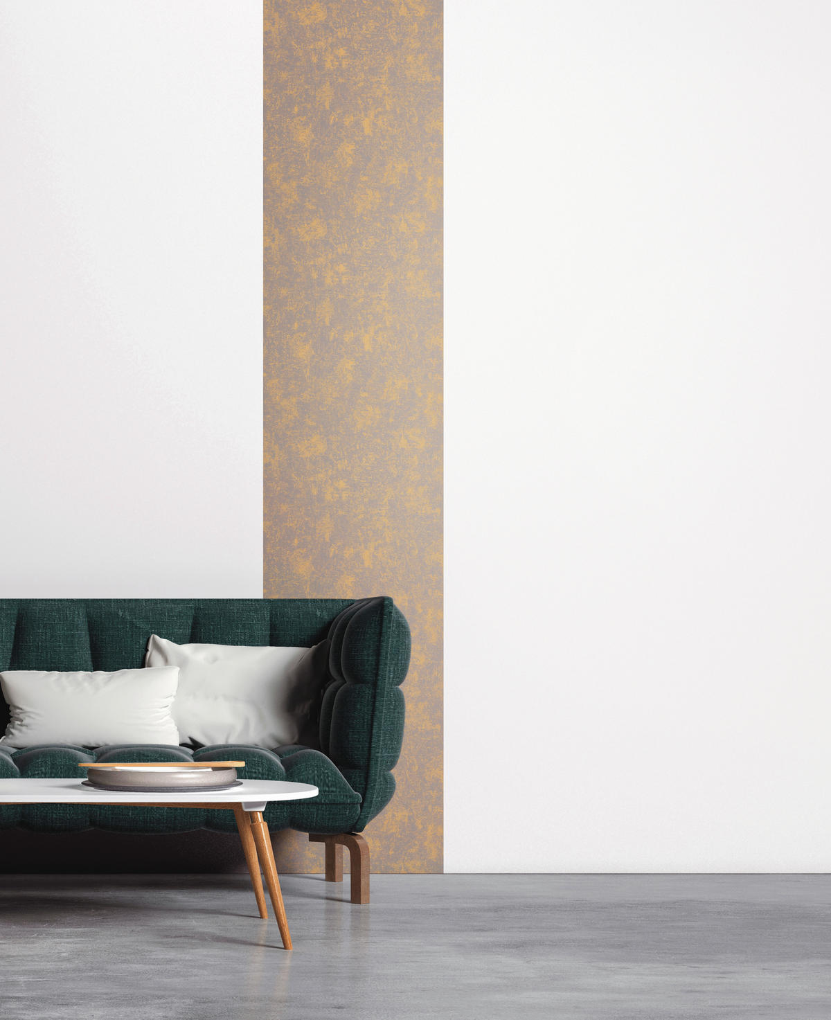 FOTOTAPETE  - Goldfarben/Hellgrau, Design, Textil (52/250cm)