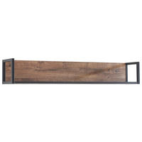 WANDBOARD Eichefarben, Dunkelgrau  - Eichefarben/Dunkelgrau, KONVENTIONELL, Holzwerkstoff/Metall (150/24/25cm) - Cantus