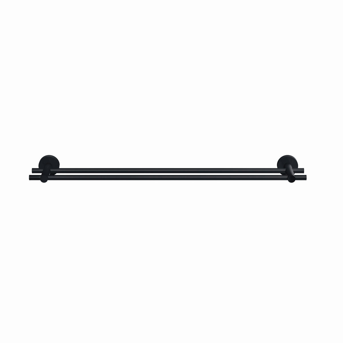 HANDTUCHHALTER Schwarz  - Schwarz, Basics, Metall (64/5/11,2cm) - Tesa