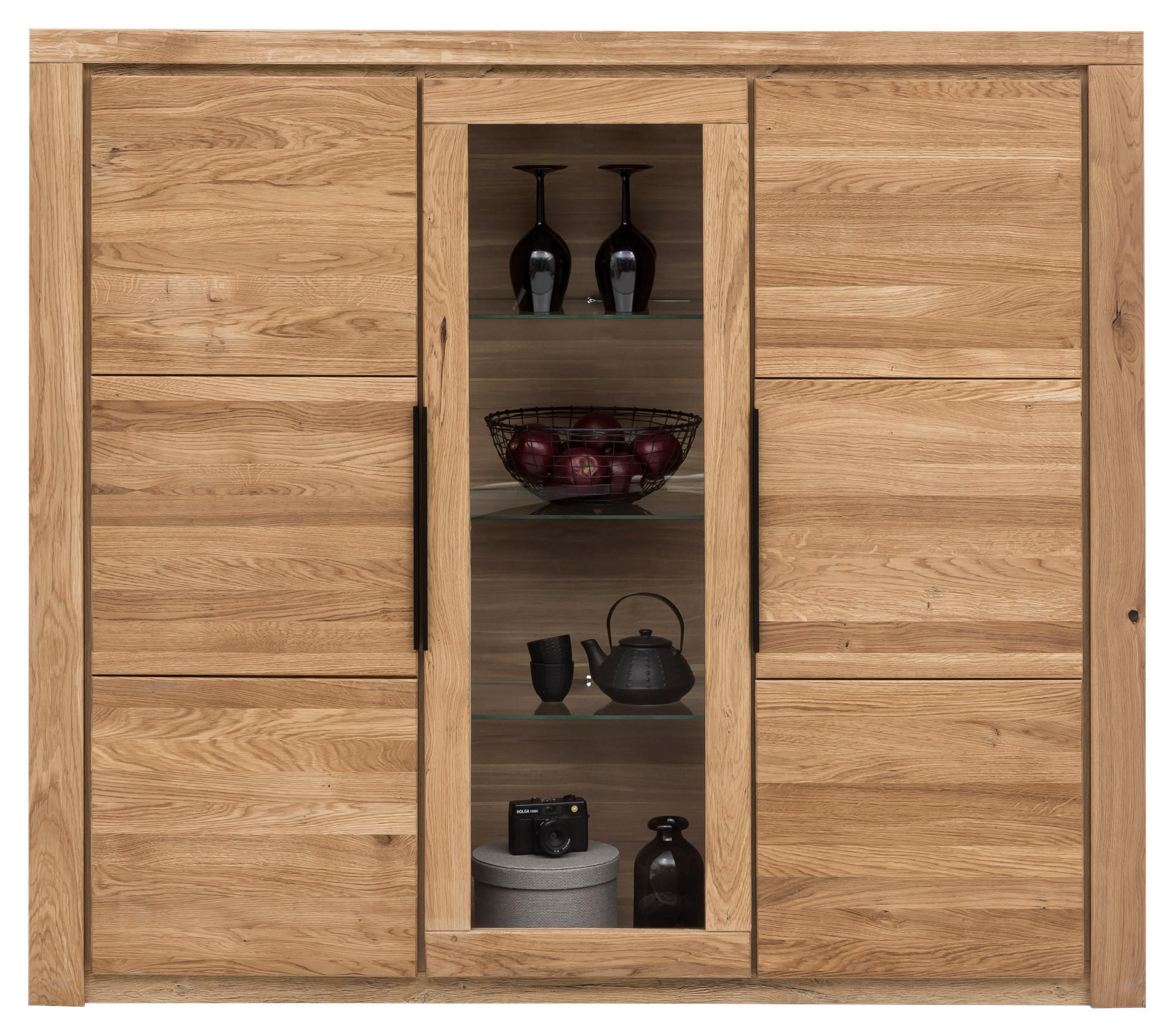 Carryhome Highboard Eiche 160x141x40 cm