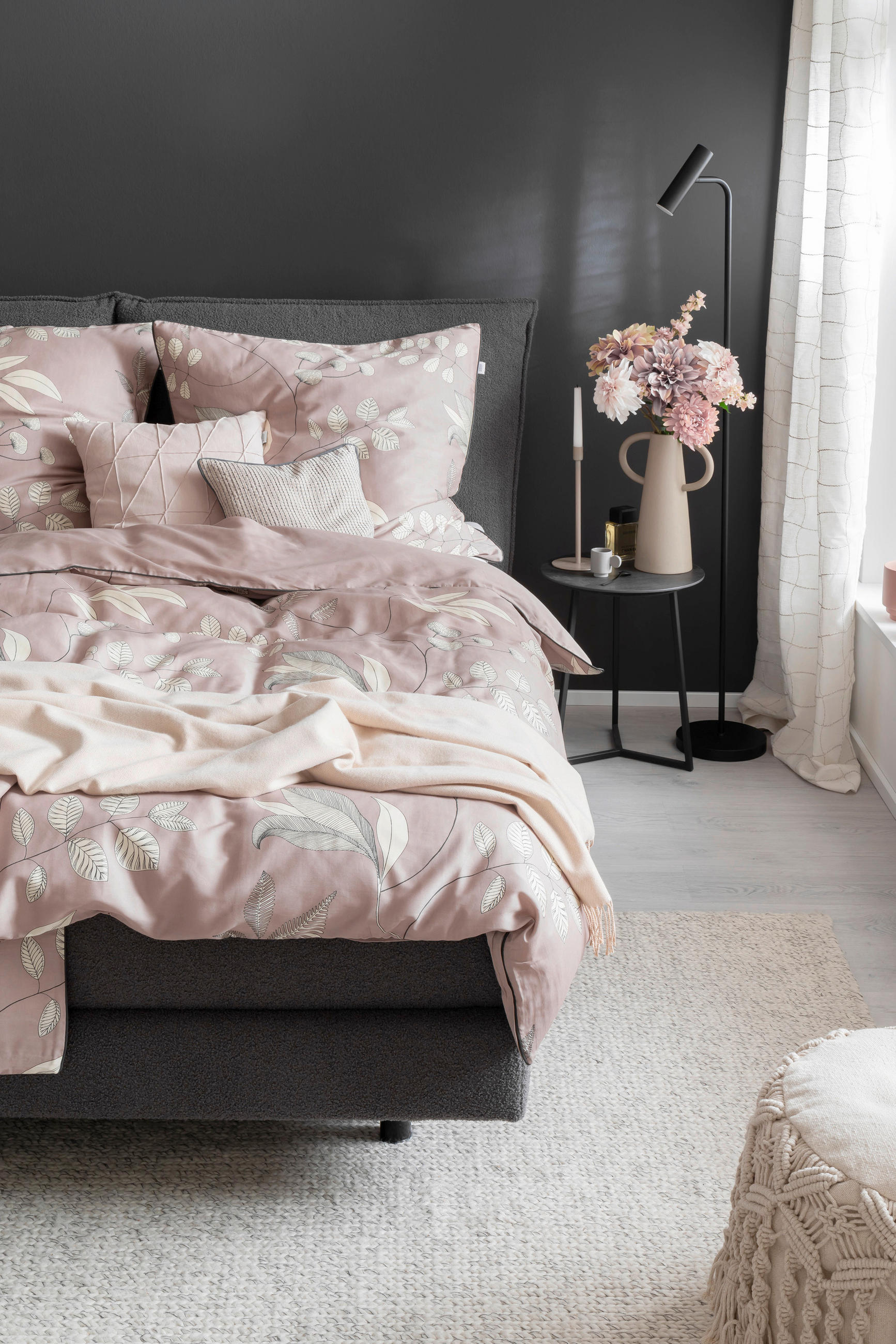 WENDEBETTWÄSCHE SW-Delicate Satin 135/200 cm  - Creme/Altrosa, Basics, Textil (135/200cm) - Schöner Wohnen