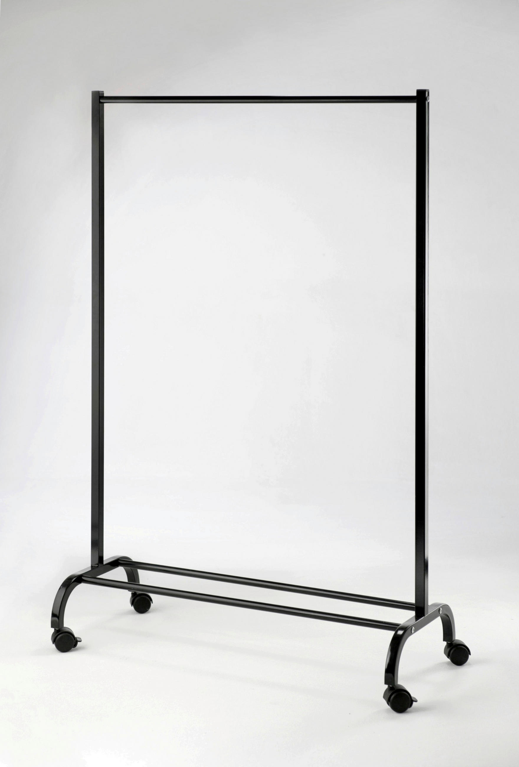 POJÍZDNÝ ŠATNÍ STOJAN - černá, Basics, kov/plast (97/146/44cm)
