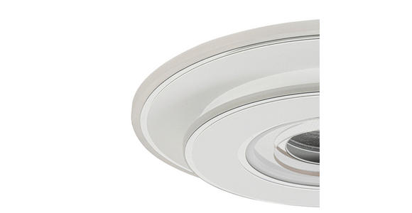 LED-DECKENLEUCHTE 35/6 cm   - Chromfarben/Weiß, Basics, Kunststoff/Metall (35/6cm) - Novel